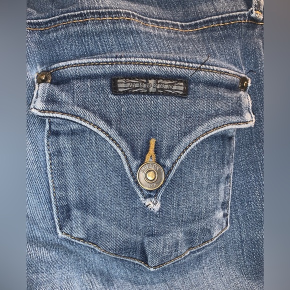 Designer HUDSON boot Cut hem skinny jeans size 27 4 - Picture 14 of 16